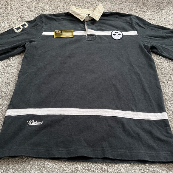 🔴Wu-Tang Shirt Size Large Ghostface Killah Polo Longsleeves Rare Mask Ironman - Picture 12 of 16
